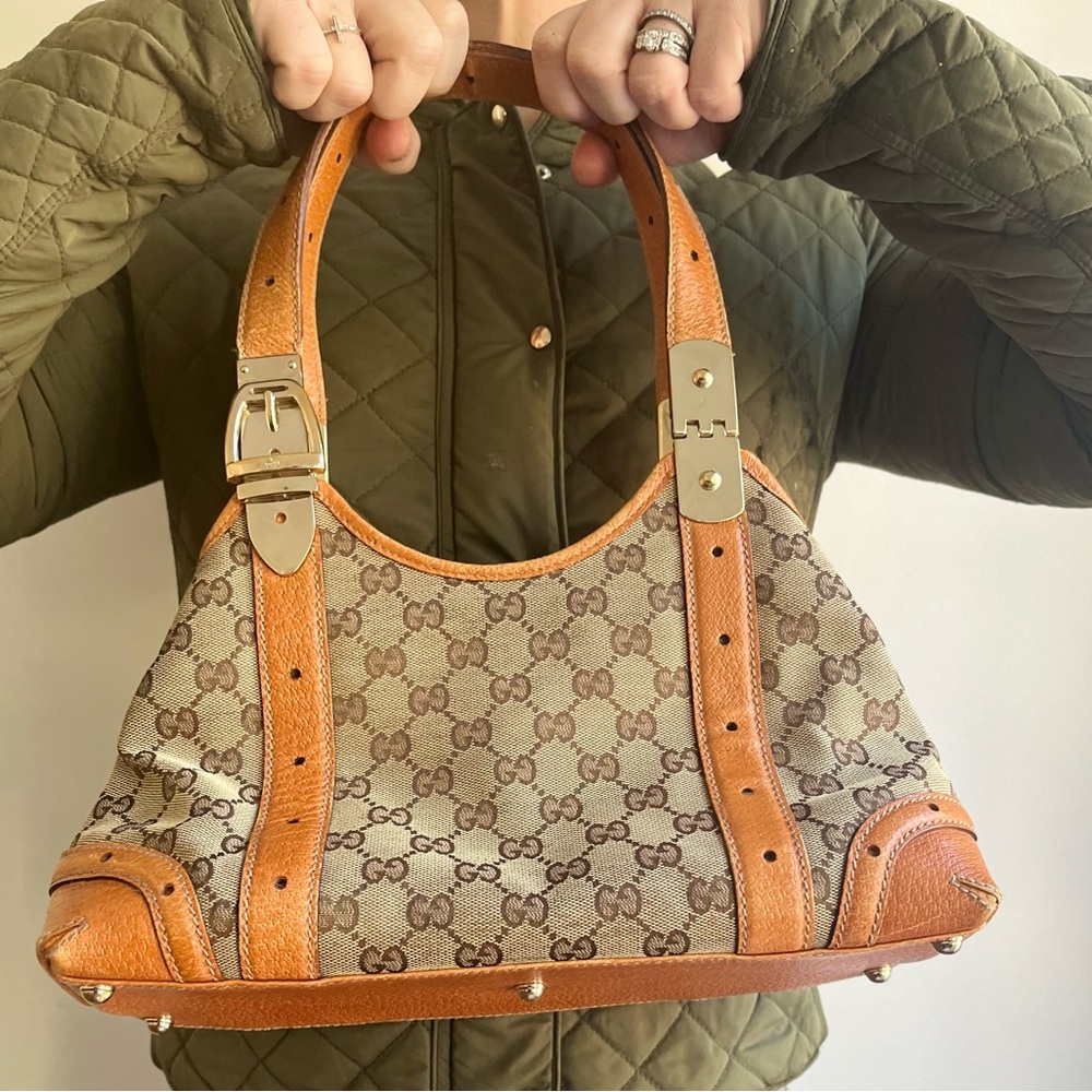 GUCCI Double G pattern Glam Hobo shoulder bag SOLD OUT - Picture 16 of 17